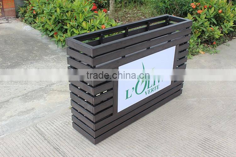Wooden furniture LED lighting planters