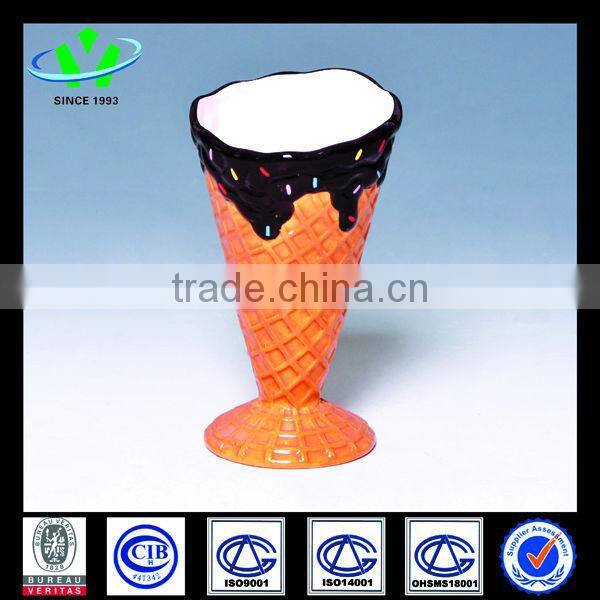Ice-cream Design Ceramic Bowl For Kitchen