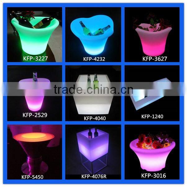 china cheapest square led ice bucket