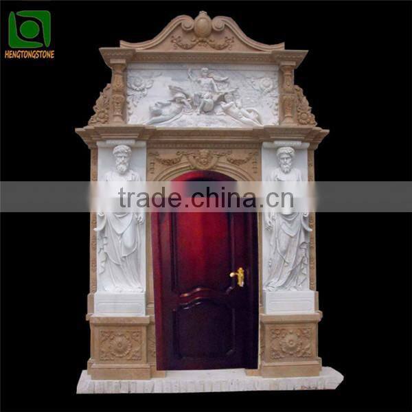 Hand Carved Elegant Marble Door Frame