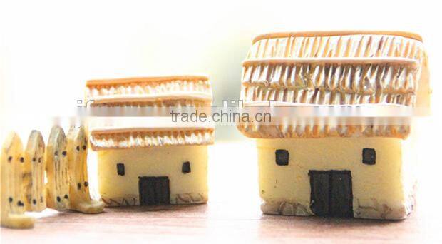 Zakka Aegean Sea micro landscape accessories resin mini house ornaments crafts