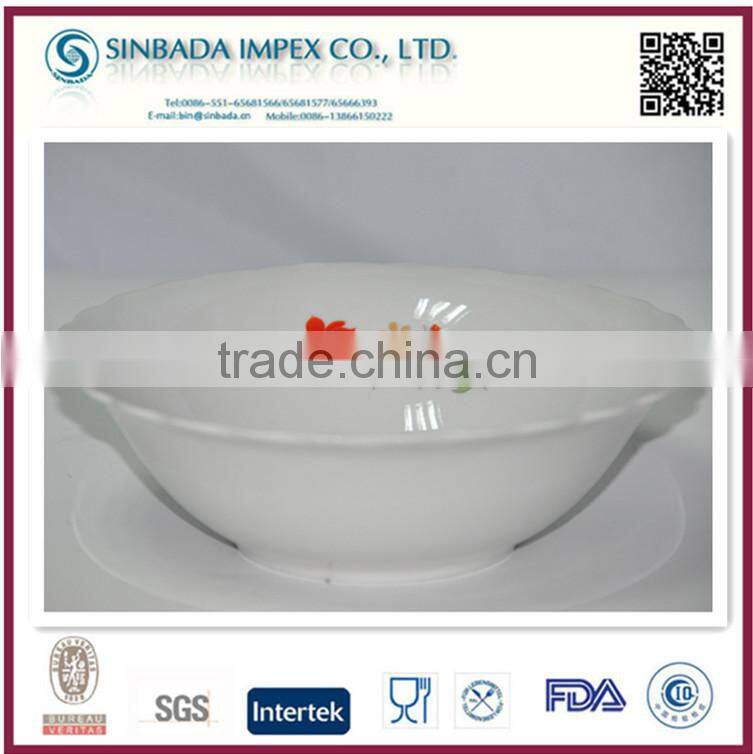 8inch high quality caremic bulk soup bowl
