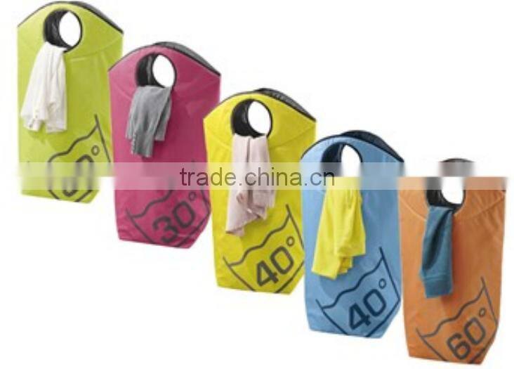 Store More Colorful Fabric Polyester Portable Laundry Hamper