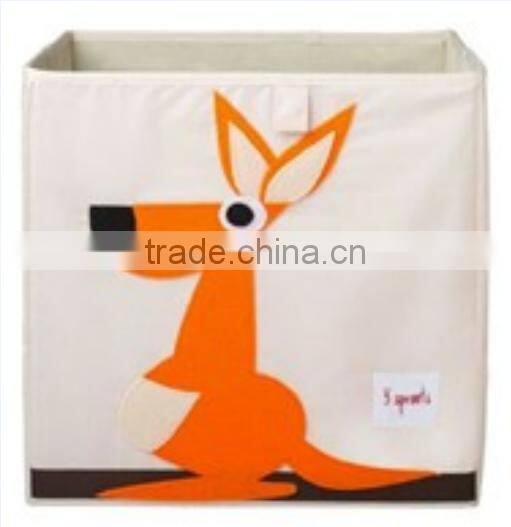 Store More Home Collapsible Fabric Kangaroo Printed Storage Baskets