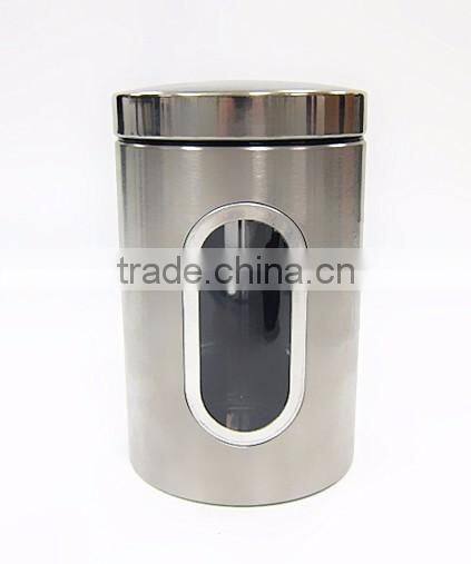 Multi-purpose White Stainless Steel Kitchen Storage Jar Set