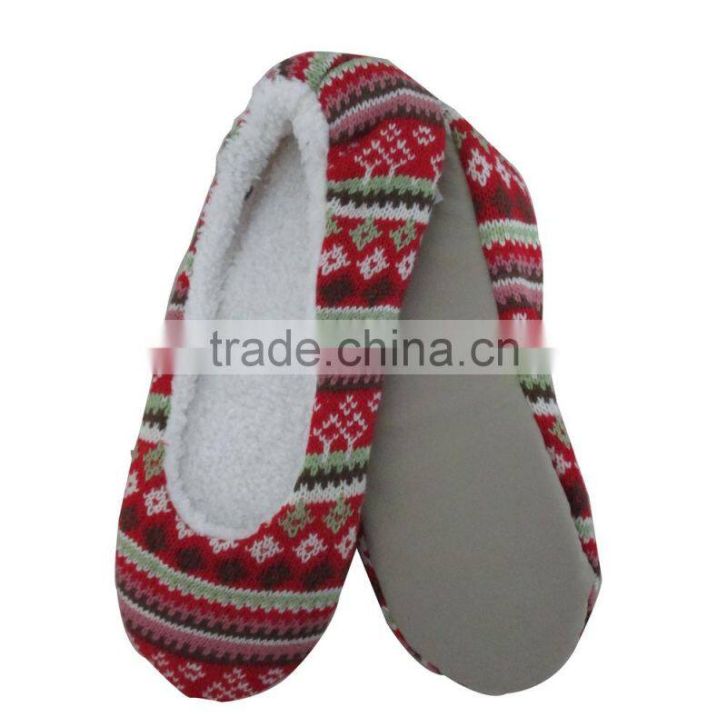Trade asserance elegant ballet warm multi-design knitting dance shoes