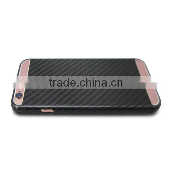 Carbon fiber back cover for iphone 6 carbon fiber case