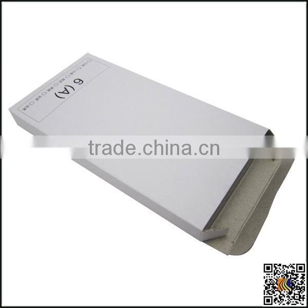 High Quality mobile phone case white paper box cover packaging for iphone 6, custom printed paper box