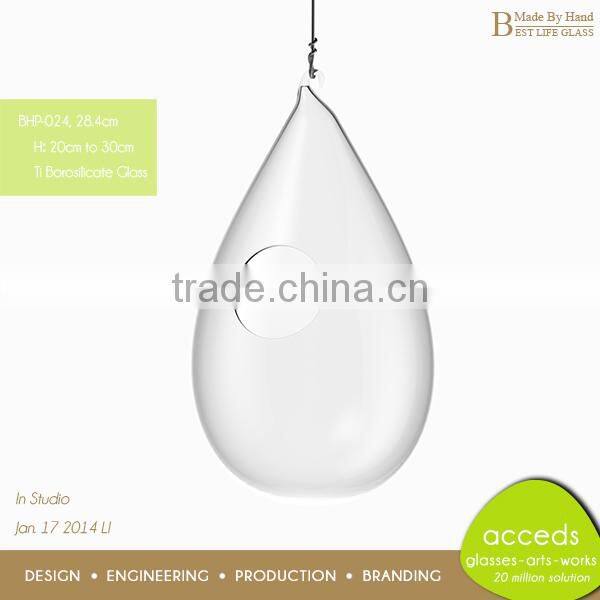 Clear Glass Hydroponics Pot System