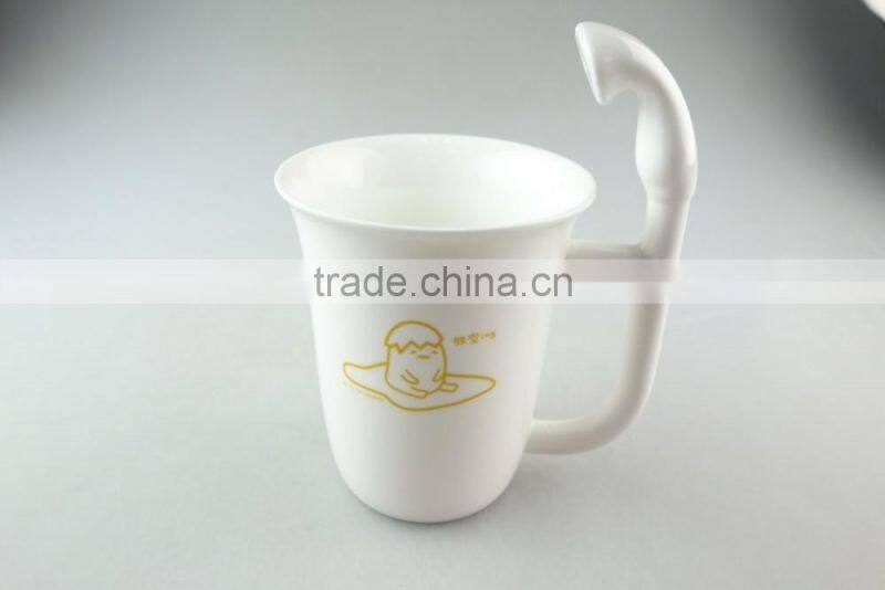coffee mugs,white ceramic coffee ffee mugs with special handel