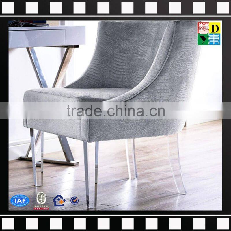 Clear acrylic sofa chair with cushion,PMMA sofa furniture set from china manufacturer