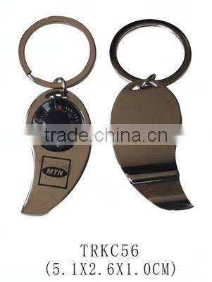 High quality metal custom logo bottle opener keychain