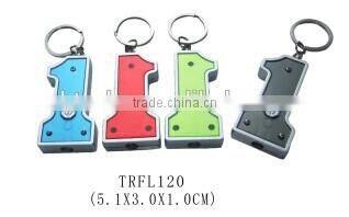 Promotional Number 1 shape Led keychain