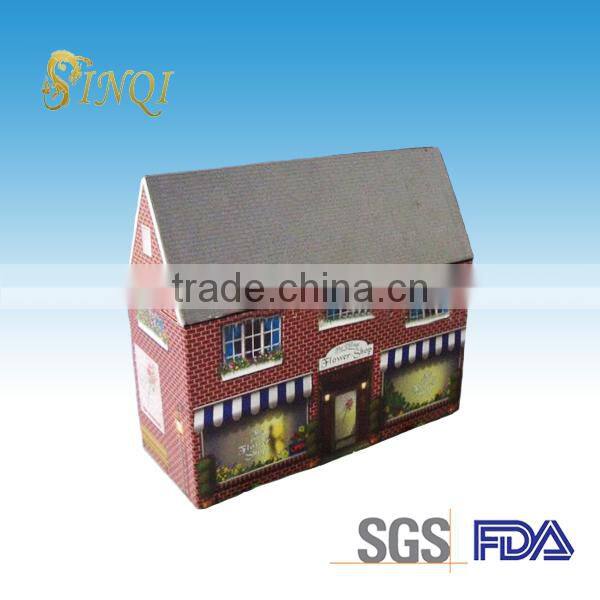 Christmas small house shape sex game packaging paper box
