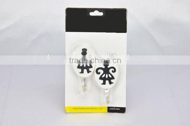 2PC New design round plastic hook