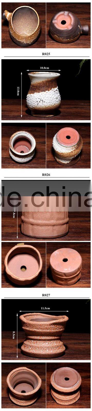 Hot sale eco flower pot , orange ceramic flower pots