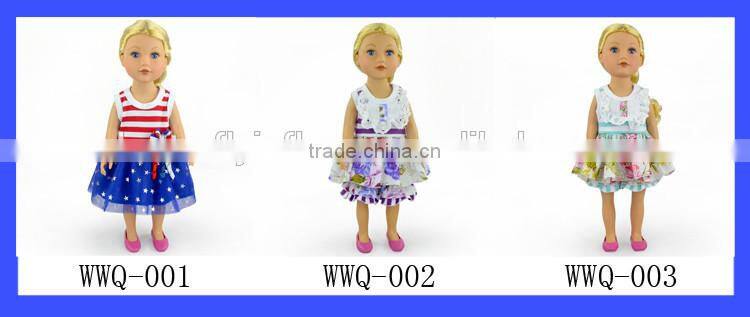 handmade 18 inch doll outfit summer floral ruffle top ruffle short pants clothing set for dolls