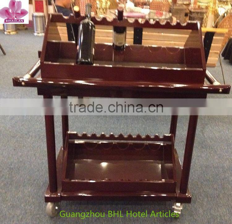 Red wine and liquor serving cart for restaurant C-14