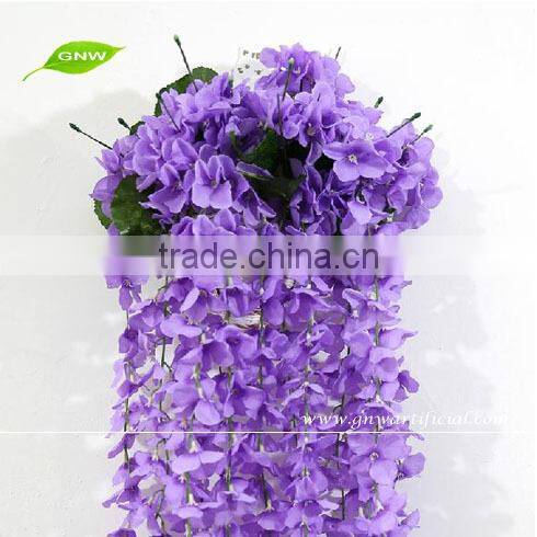 GNW FLV01 China Artificial Flowers Silk Wisteria Wedding Wreath Hanging Wedding Flower Decoration