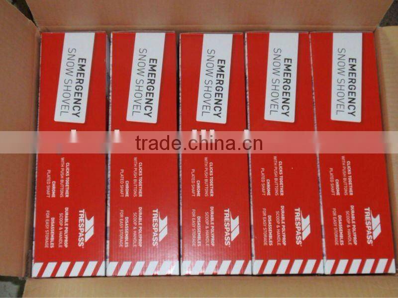 3pcs car plastic detachable snow shovel cleaning folding telescopic iron handle snow shovel (RSCW-115)