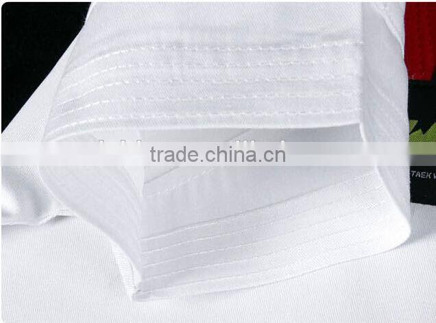 Adult V Neck with Taekwondo white belt Taekwondo TKD Uniform Martial Art Suit