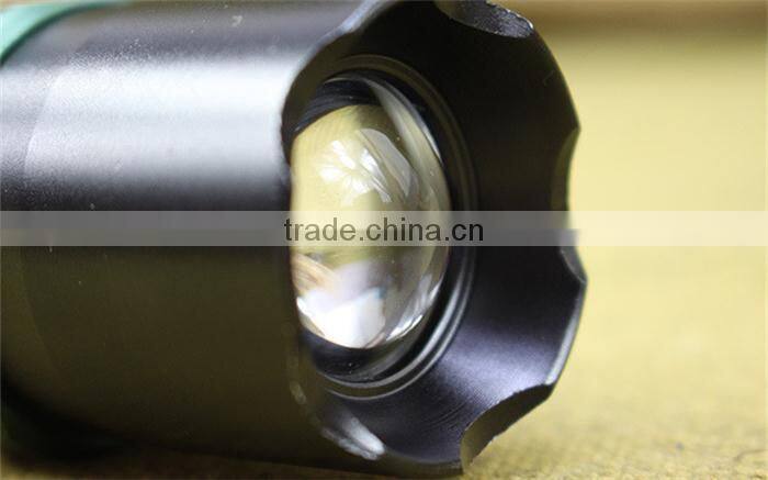 high power 3 Modes zoom aluminium alloy focus flashlight