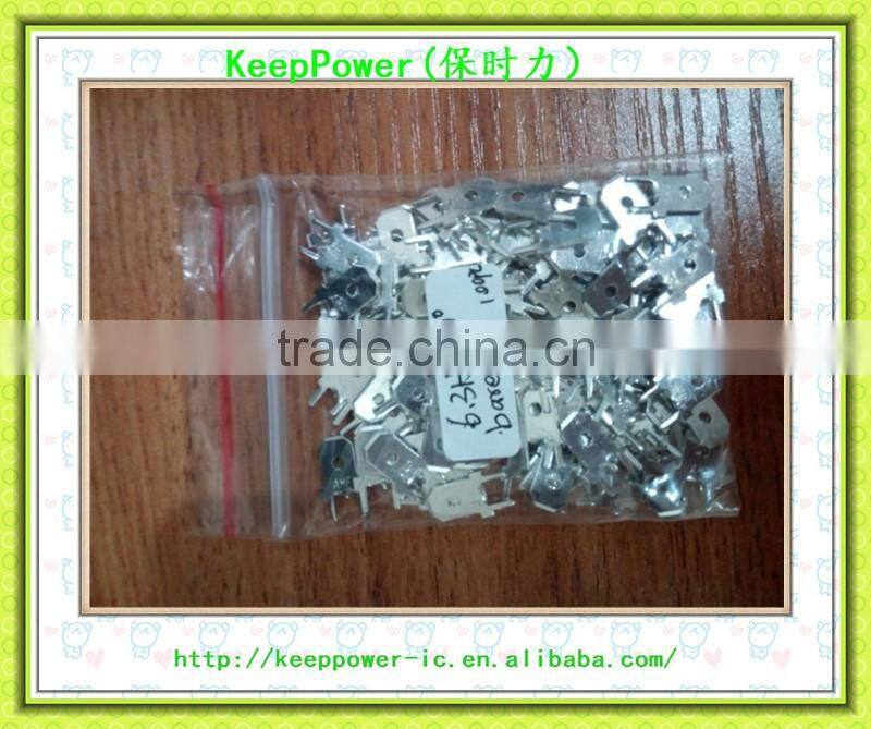 connector 250 inserts 6.3 inserts PCB solder terminals with anti-down positioning 45 degrees / 90 degrees 0.8mm copper tin