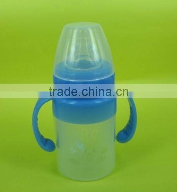 cute baby feeding silicone bottle water bottle 240ml