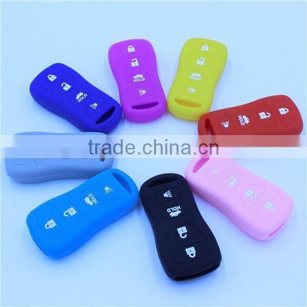 4 buttons silicone car key shell, key jacket for maxima,sentra etc..