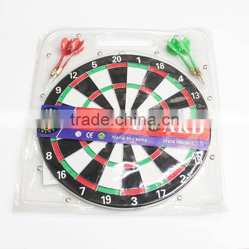 Funny round dart board with darts