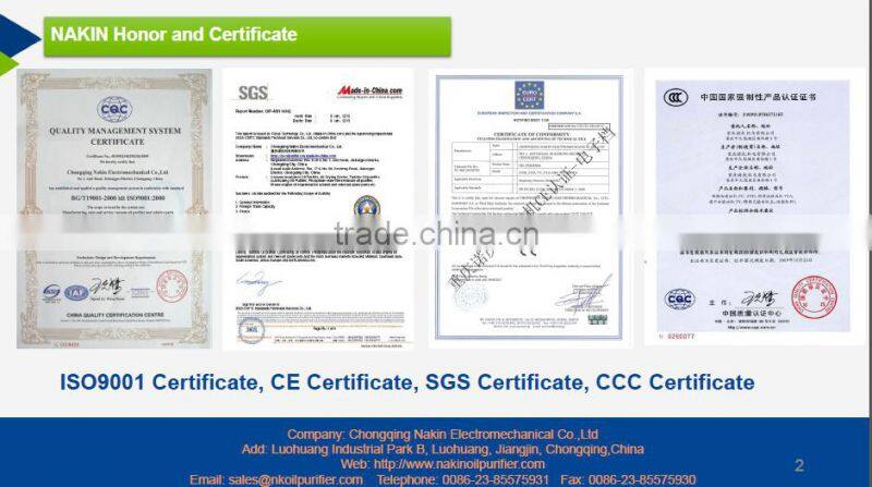 High speed oil water centrifugal separator machine