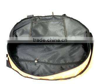 cutsomeized size logo Eco -friendly orange round travel duffle bag for women