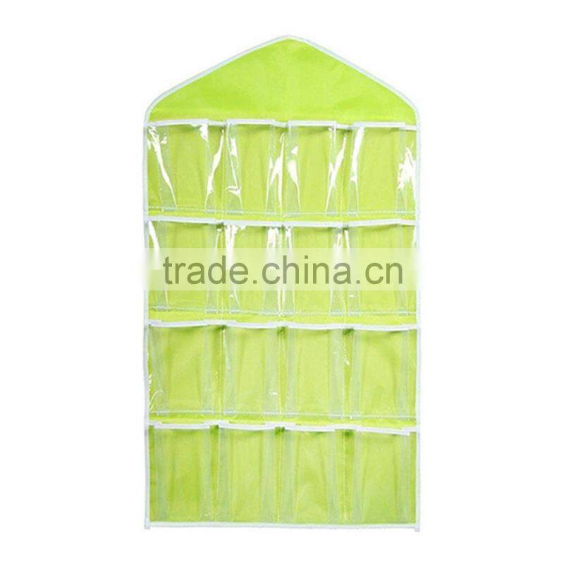 16 Pockets Door Wardrobe Hanging Organizer Bag Shoe Rack Hanger Closet Storage (Z-SO-023)
