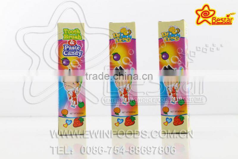 Toothbrush Lollipop With Toothpaste Fruit Jam Candy