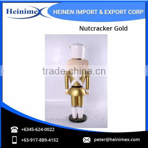 Decorative Nutcracker Gold Statue - Perfect Gift Option