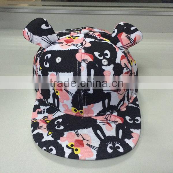 children's snapback cap/kis cap /cartoon cap
