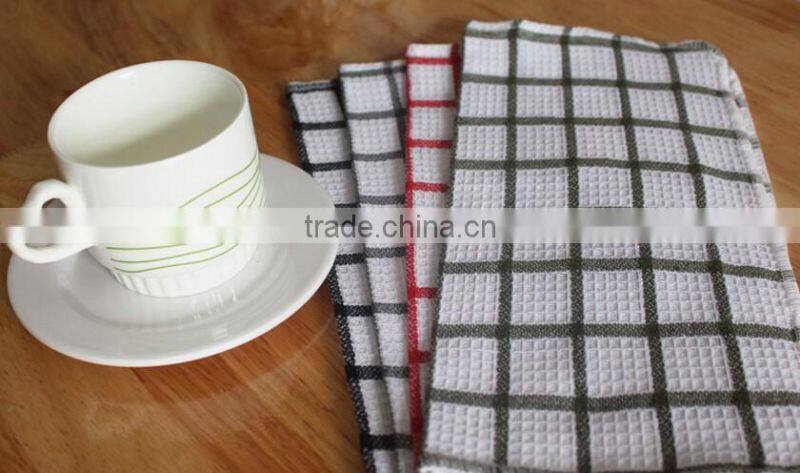 30cm x30cm cheap cotton wholesale printed household cleaning weave dish towels
