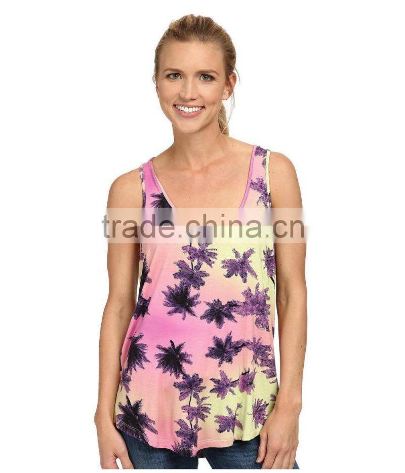 Women clothing summer tie-dyeing workout vests waistcoats women fitness lady tank tops for sale