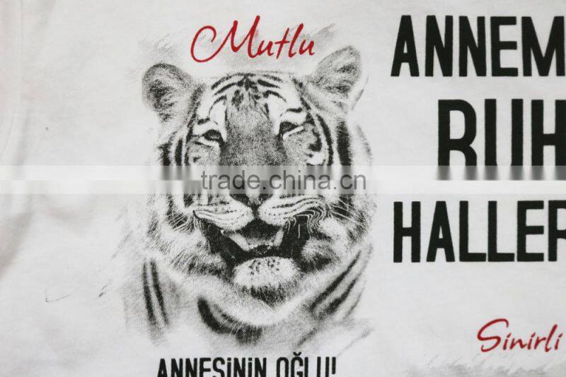 2017 New Product Summer Fashion Children Printing Clothes White T-shirt