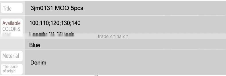 3jm0131 kids child's jeans MOQ 300pcs