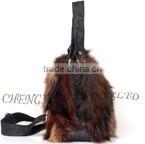CX-H-51 Fashion Silver Fox Bags 2016 Women Handbag Production