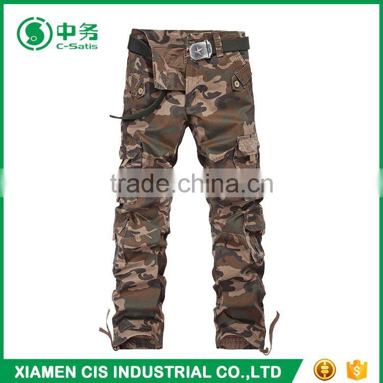 Wholesale Cheap Multi Pocket Camouflage Cargo Pants for Men