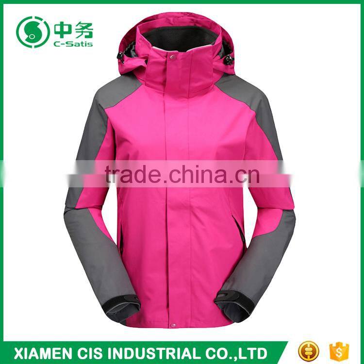 High Quality 100 Polyester Soft Shell Women Blank Windbreaker Jacket