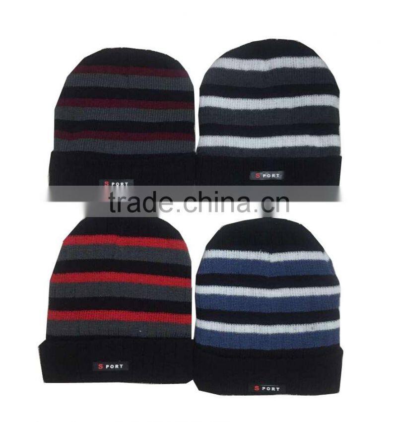 hot selling high quality fleece knitting beanie hat