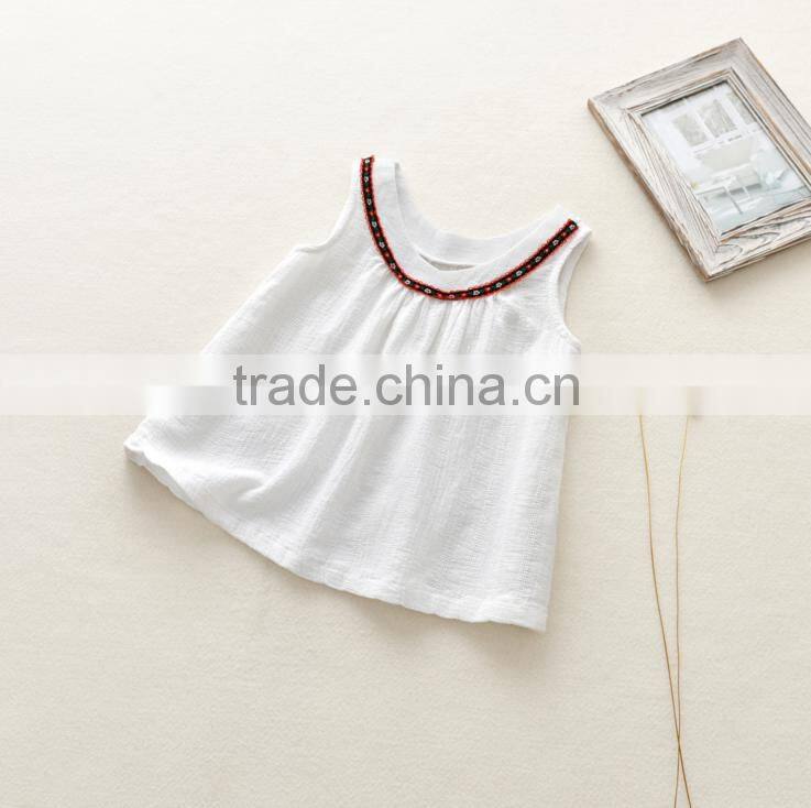 Muslim Fabric Elegant White Dress Hot Selling Products Summer Girl Dresses