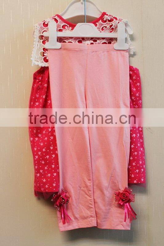 Wholesale Latest Style Baby Girls Dress Set Print Baby 2 Pcs Set Clothing Girl Set