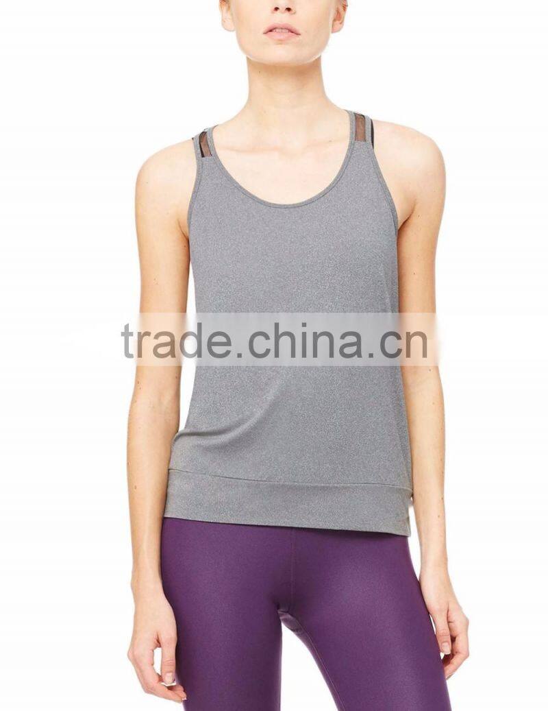 Woman's high quality singlet workout clothing fitness singlets