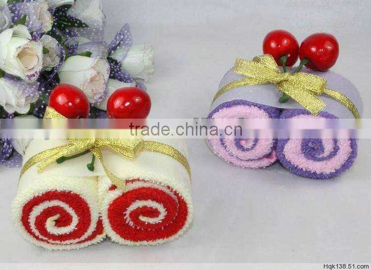 mini wedding gift cake towel 100% cotton