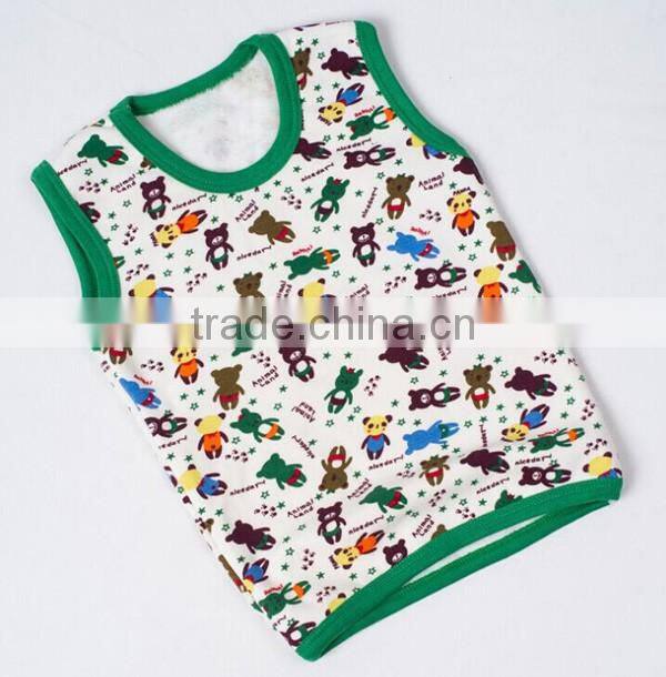 China Factory Custom Thick Kids Thermal Cotton Warm Tank Top