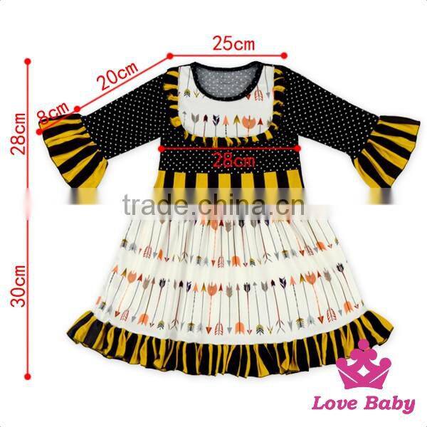 New Hot-sale Children Clothing Set Baby Girl Printing Wave Point Set Baby Girl Boutique Clothing Cosmetic Sets